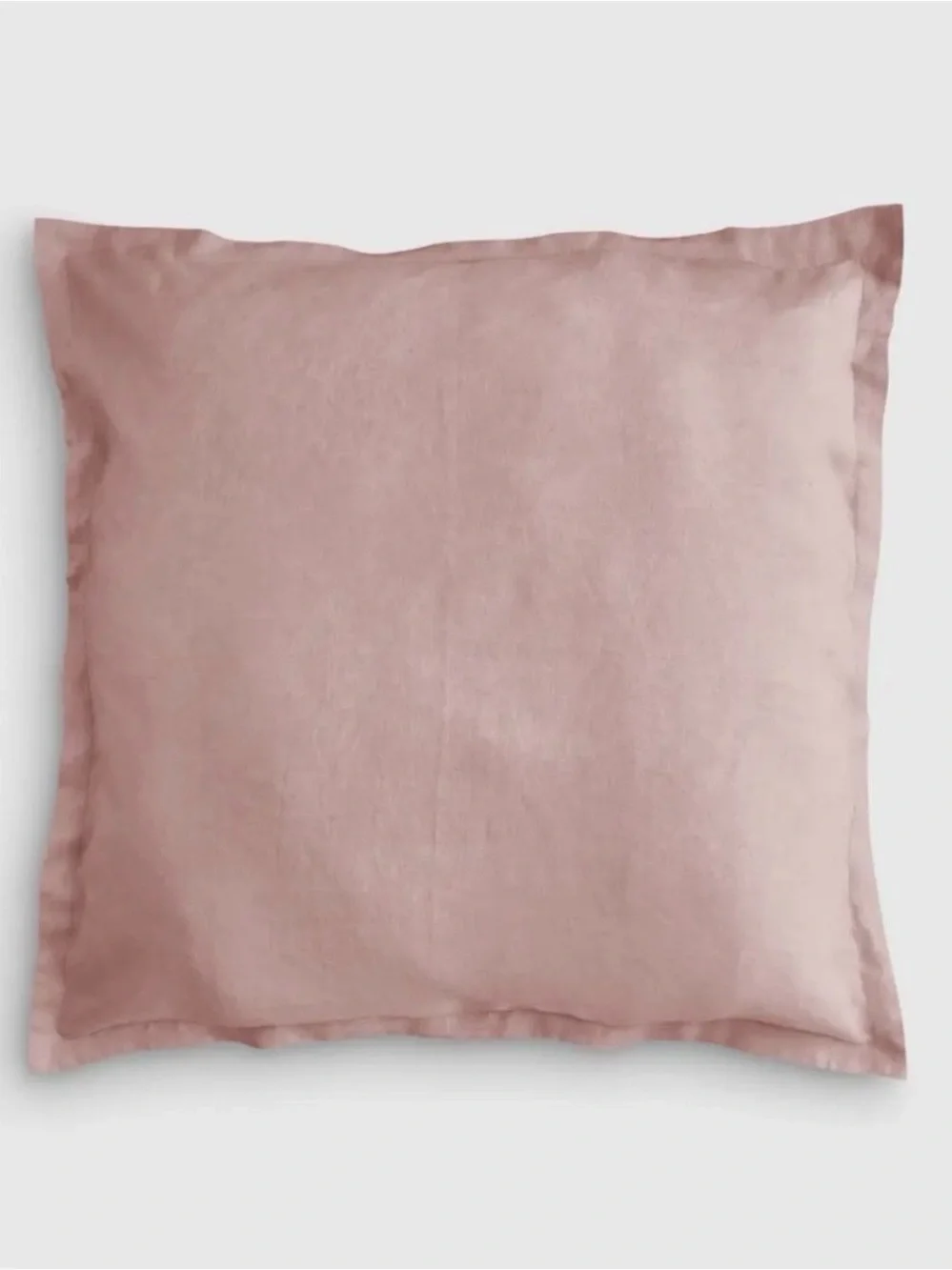 Two Quince Linen Pillow Sham in Dusty Mauve